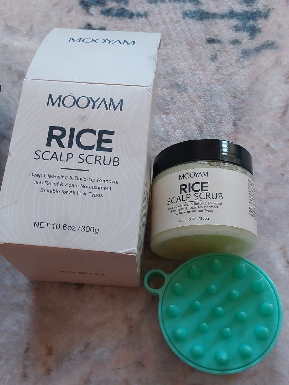 Mooyam Rice Scalp Scrub With Brush New In Box